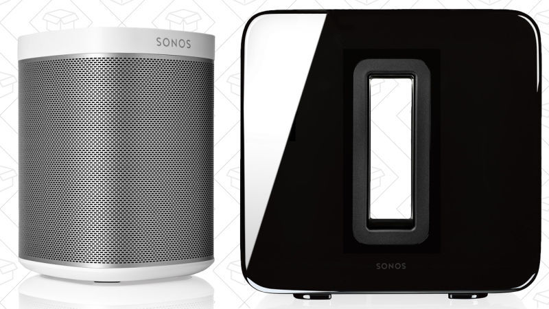 Pack de 2 SONOS PLAY:1; $348 | SONOS SUB, $599